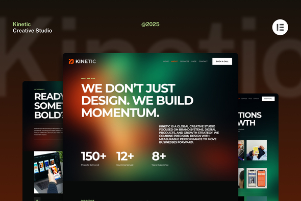 Kinetic - Creative Studio Website Elementor Kit