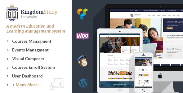 Kingdom Study 1.3 - WP Learning Management System WordPress Theme