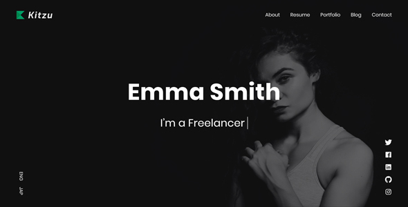 Kitzu 2.0.1 - Personal Portfolio Template