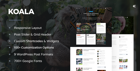 Koala 5.0.0 - Responsive WordPress Blog Theme