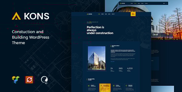 Kons 1.1 - Construction and Building WordPress Theme