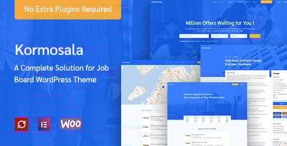 Kormosala 1.0.67 - Job Board WordPress Theme