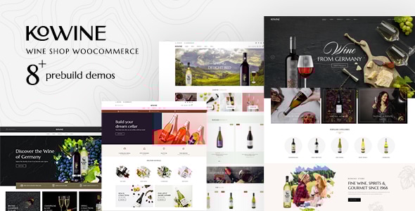 Kowine  Wine Store WordPress Theme