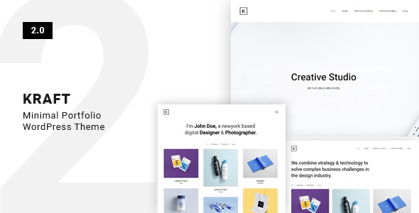 Kraft 2.5.7 - Minimal Portfolio WordPress Theme