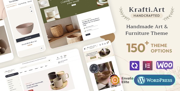 KraftiArt 1.1.7 - Furniture Art & Crafts - WooCommerce Responsive Theme