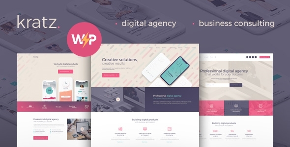 Kratz 1.0.12 - Digital Agency Marketing and SEO WordPress Theme