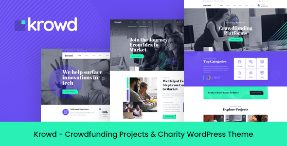 Krowd 4 - Crowdfunding & Charity WordPress Theme