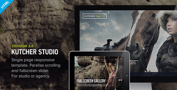 Kutcher Studio 1.1 - Responsive Parallax Template