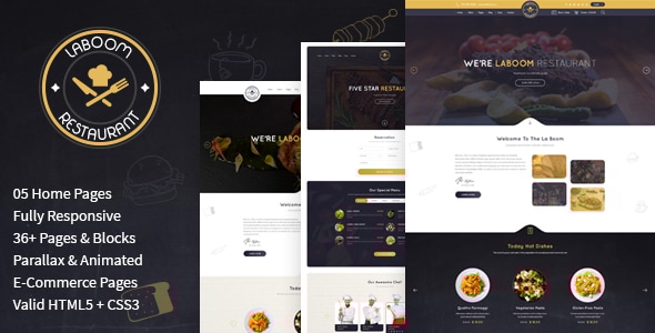 La Boom 3.0 - Food & Restaurant Bistro HTML Template