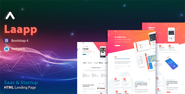 Laapp 1.1 - App Landing Page