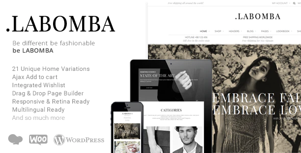 Labomba 21.0 Responsive Multipurpose WordPress Theme
