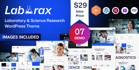 Laborax – Laboratory & Science Research WordPress Theme