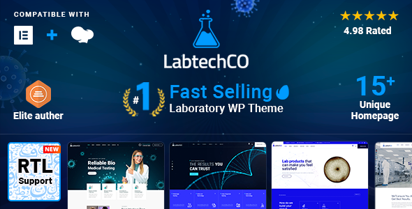 LabtechCO 7.7 - Laboratory & Science Research WordPress Theme