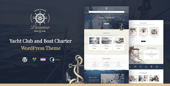 Lamaro 1.0.1 - Yacht Club and Rental Boat Service WordPress Theme