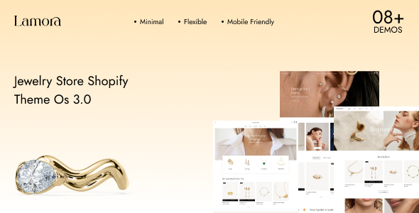 Lamora  Jewelry Shopify Theme OS 3.0 (Theme Block)