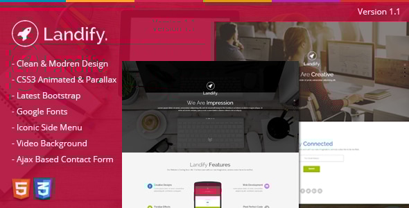 Landify 1.1 - One Page Parallax