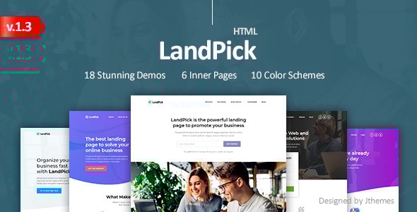 LandPick - Premium Multipurpose Landing Pages Bootstrap 4 HTML Template