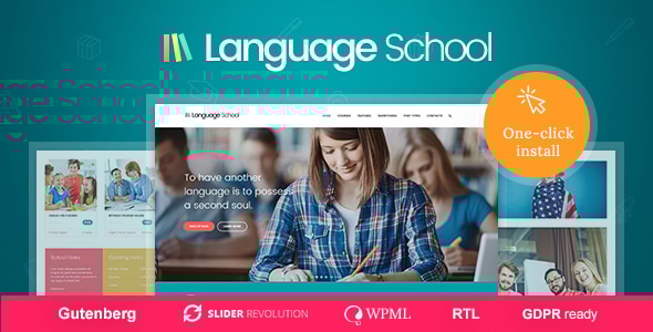 Language School 1.4 - Courses & Learning Management System Education WordPress Theme