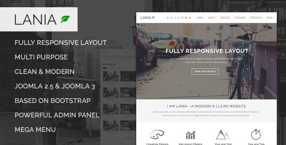 Lania - Responsive Joomla Template