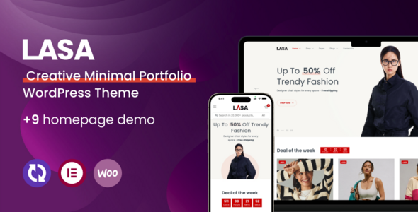 Lasa 1.1.8 - Creative Minimal WooCommerce WordPress Theme