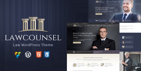 LawCounsel 1.1.2 - Lawyers WordPress Theme