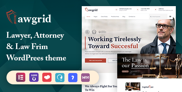 Lawgrid 3.6 - Lawyer & Attorney WordPress Theme