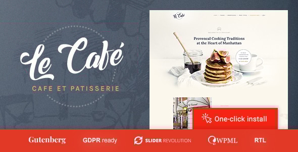 Le Cafe 1.2.7 - Bakery Bistro & Restaurant WordPress Theme