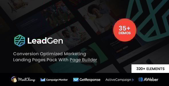 LeadGen 2 - Multipurpose Marketing Landing Page Pack with HTML Builder