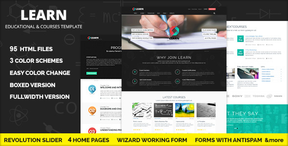 Learn 3 - Courses and Educational Site Template