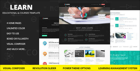 Learn 1.0 - Education eLearning WordPress Theme