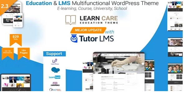 LearnCare 2.2 - Educational WordPress Theme