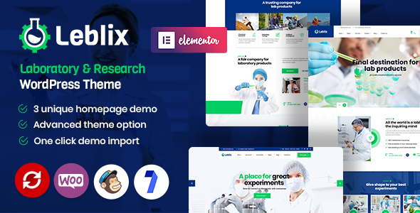 Leblix 2.5 - Laboratory & Research WordPress Theme