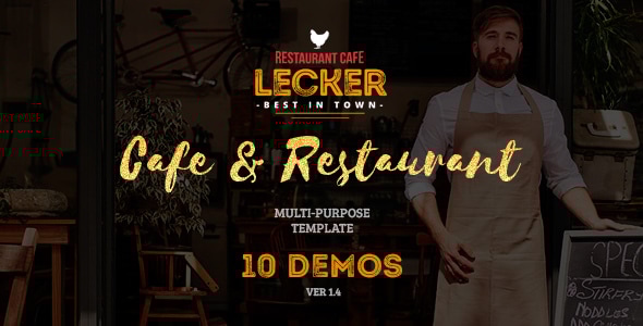 Lecker 1.4 - Cafe & Restaurant Template