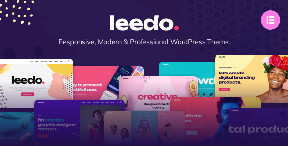 Leedo 25 - Modern Colorful & Creative Portfolio WordPress Theme