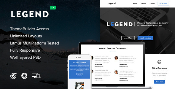 Legend 1.2 - Video Email (optional)  Themebuilder