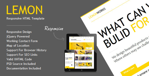 Lemon 17.06.2013 - Responsive Portfolio Template