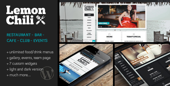 LemonChili 7.0 A Restaurant WordPress Theme