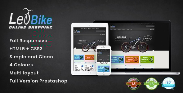 Leo Bike 1.6 - Responsive PrestaShop Theme for Cycling & Vehicle Shop