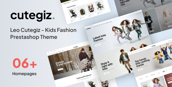 Leo Cutegiz -  Kids Fashion & Apparel Elementor Prestashop Theme