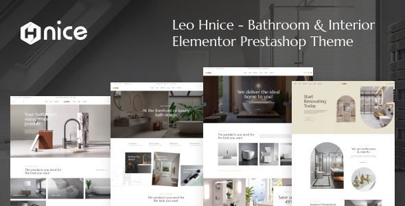 Leo Hnice 8.2.1 - Bathroom & Interior Elementor Prestashop Theme