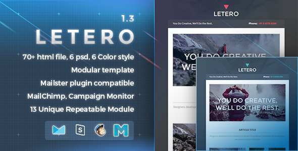 Letero 1.2 - Responsive Email Template
