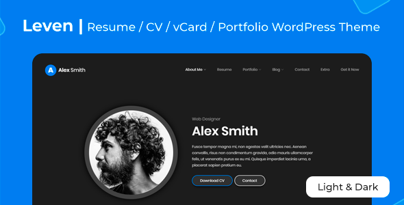 Leven 1.8.3 - Resume Theme