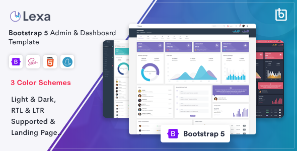 Lexa 4.2.0 - Bootstrap 5 Admin & Dashboard Template