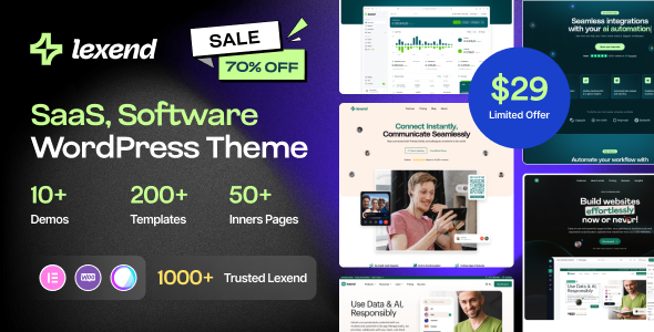 Lexend 2.0 - Software SaaS & Startup WordPress Theme