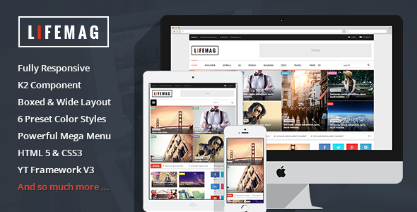 LifeMag 3.10 - Responsive Magazine Joomla Template