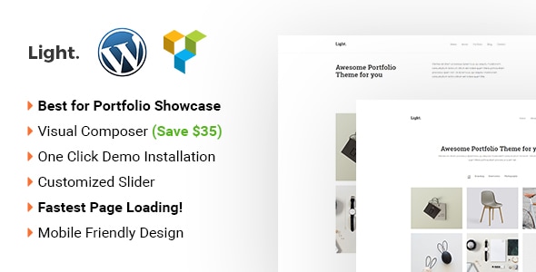 Light 3.0 - Minimalist WordPress portfolio theme