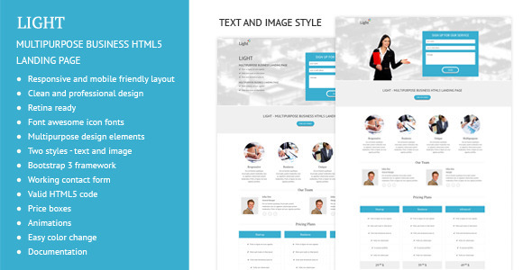 Light 5.2.228 - Multipurpose Business Landing Page