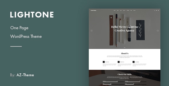 LightOne 2.1 - Onepage Parallax WordPress Theme