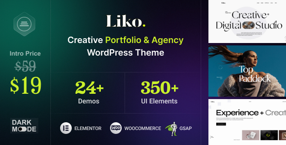 Liko 1.0.5 - Creative Agency & Portfolio WordPress Theme