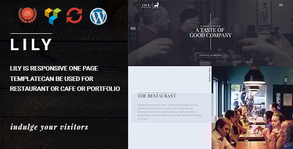 Lily 6.9 - One Page Restaurant WordPress Theme